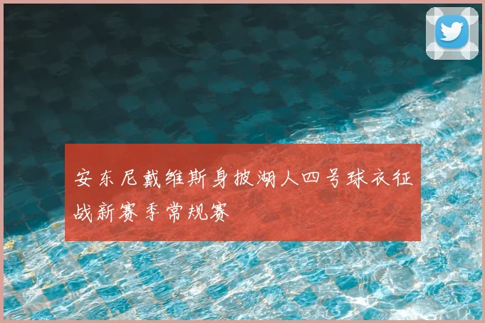 安东尼戴维斯身披湖人四号球衣征战新赛季常规赛